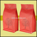 custom four-side seal flat bottom dog food pouch